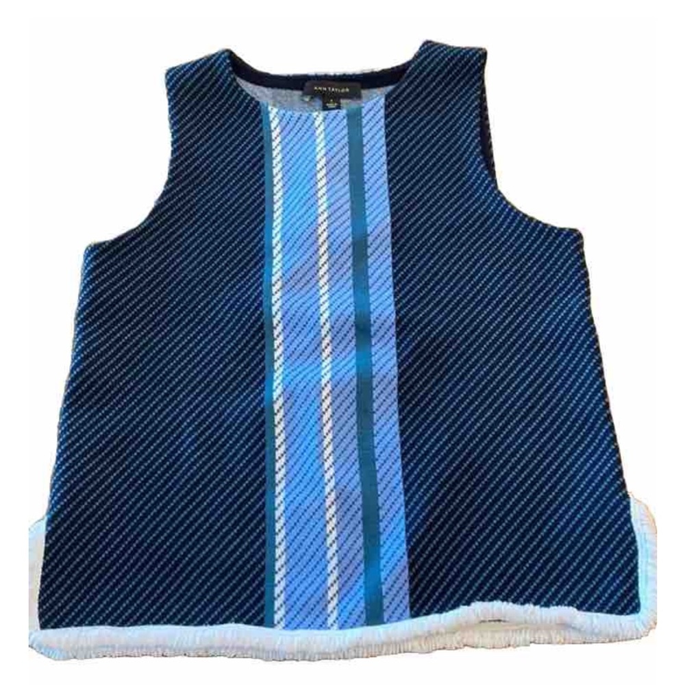 Ann Taylor Vista Fringed Tank NWT -Size M